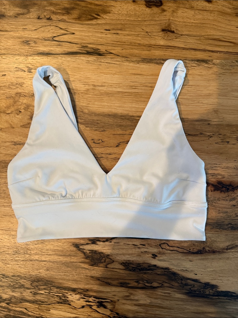 lululemon athletica Light Cream V-Neck Sports Bra